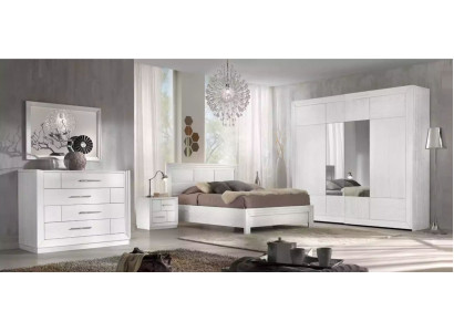 Luxus Komplettes Schlafzimmer Set Bett 2x Nachttische Kleiderschrank