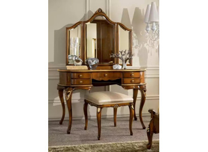 Schminktisch Spiegel Luxus Konsole Kommode Schlafzimmer Holz Design Neu