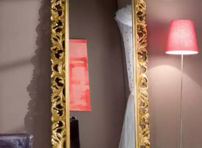 Klassischer Design Spiegel Wohnzimmer Anrichte Luxus Holz Rahmen Neu