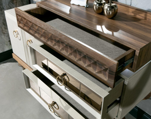 Möbel Schlafzimmer Design Schminktisch Spiegel Holz Sideboard Konsole