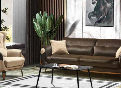 Sofa 3 Sitzer Sessel Design Polster Sitz Klassisch Design Wohnzimmer