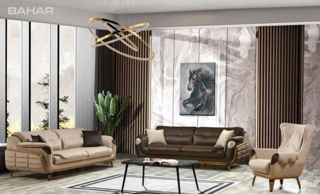 Sofa 3 Sitzer Sessel Design Polster Sitz Klassisch Design Wohnzimmer