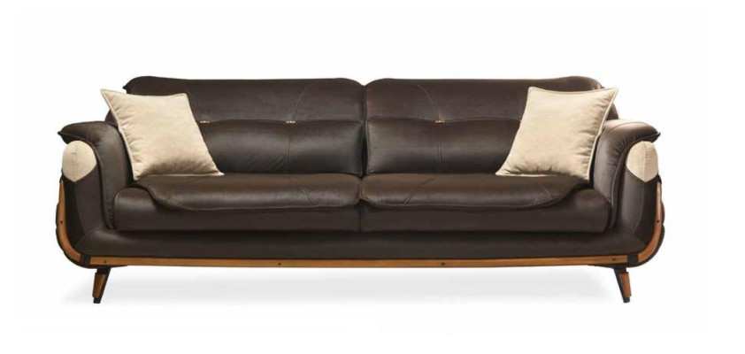 Sofa 3 Sitzer Sessel Design Polster Sitz Klassisch Design Wohnzimmer