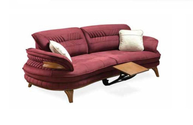 Sofa 3 Sitzer + Sessel Wohnzimmer Sofa Sofas Sessel Luxus Stoff Möbel