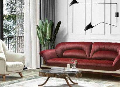 Sofa 3 Sitzer Design Sessel Polster Sitz Klassisch Design Dreisitzer