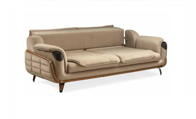 Sofagarnitur 3+3+1 Sitzer Gruppe Sofa Sessel Sofas Klassisches Set