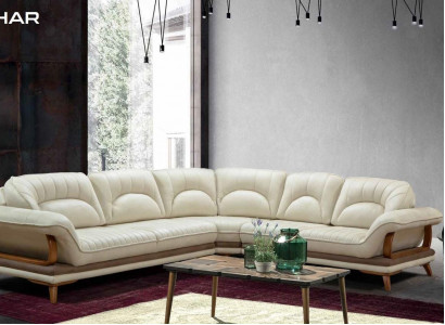 Design Stoff Ecksofa L-Form Sofa Design Polster Klassisch Eckgarnitur