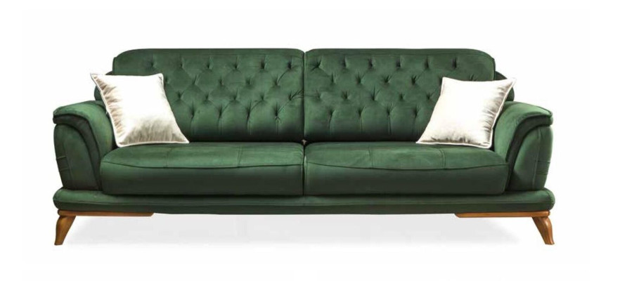 Sofa 3 Sitzer Klassische Couchen Luxus Möbel Sofas Stoff Couch