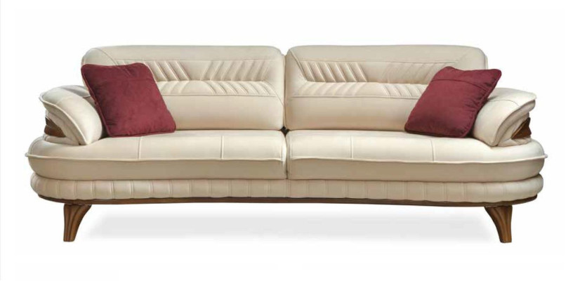 Luxus Sofagarnitur 3+3+1 Sitzer Dreisitzer Sofa Sofas Sessel Design