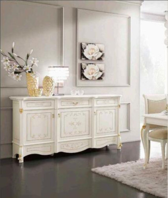 XXL Buffet Kommode Kommoden Schrank Barock Rokoko Anrichte Konsole Italien Möbel