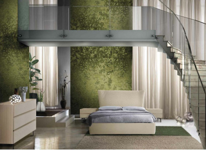 Luxus Schlafzimmer Set 4tlg. Bett + 2x Nachttisch +Kommode Moderne Design Betten