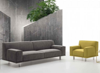 Sofagarnitur 3+1 Sitzer Textil Relax Set Design Sofas Polster Couchen alfitalia