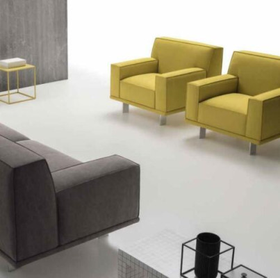 Sofagarnitur 3+1 Sitzer Textil Relax Set Design Sofas Polster Couchen alfitalia