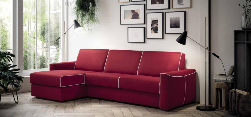Ecksofa Modern Design Sofa Focus Stoff L-Form Couch Wohnlandschaft Italien Möbel