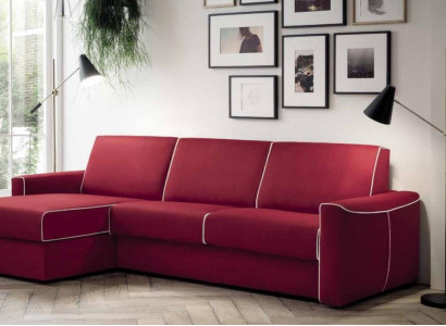 Ecksofa Modern Design Sofa Focus Stoff L-Form Couch Wohnlandschaft Italien Möbel