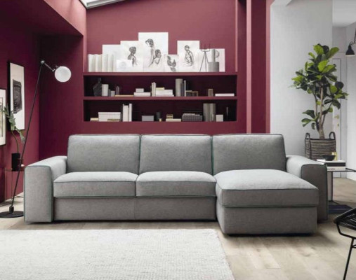 Moderne Luxus Ecke Textil Holz Sofa L-Form alfitalia Design Polster Wohnzimmer
