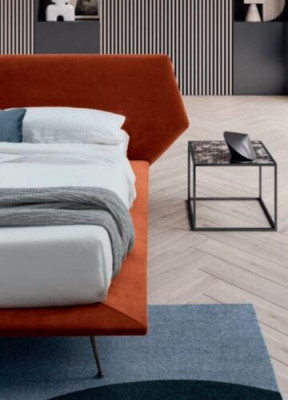 Doppelbett Betten Design Polster Schlafzimmer 200x200cm Modern Holz Bett Italien