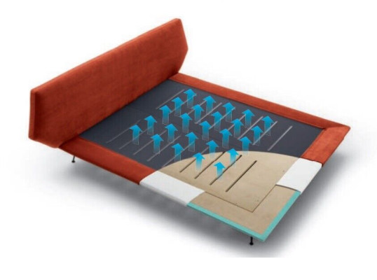 Doppelbett Betten Design Polster Schlafzimmer 200x200cm Modern Holz Bett Italien