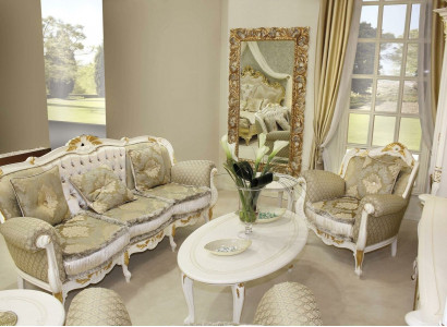 Klassische Design Sofagarnitur 3+1 Sitzer Garnitur Sofa Luxus Sofas 2 tlg Set