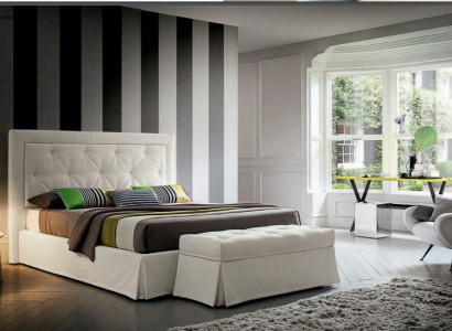 Chesterfield Betten 180x200cm Schlaf Zimmer Textil Stoff Bett Design Luxus Hotel