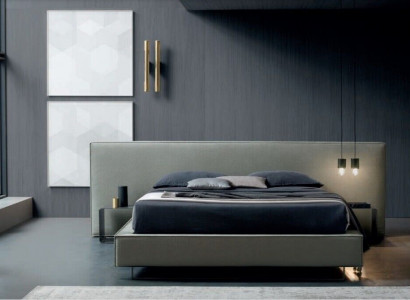 Luxus Polster Samt Stoff Designer Bett Schlafzimmer Betten Leder Hotel Neu