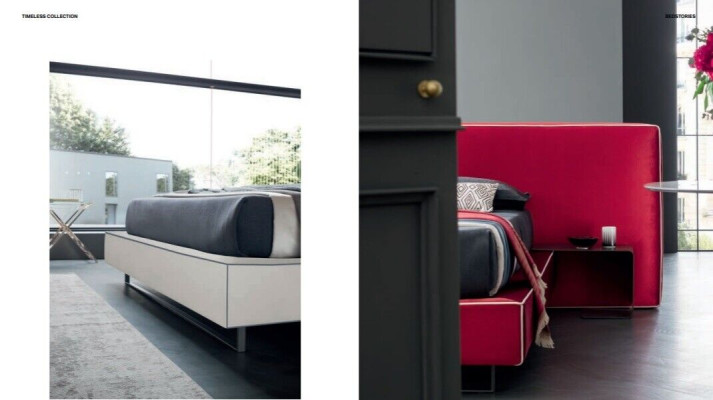 Italienische Designer Bett Schlafzimmer Betten Textil Hotel Luxus Polster Möbel