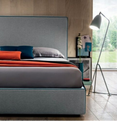 Luxus Betten Textil Hotel Polster Sitz Textil Italien Designer Bett Schlafzimmer