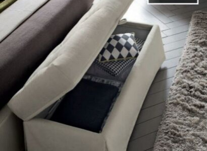 Modern Hocker Design Bänke Wohn Schlaf Bank Hocker Zimmer Polster Textil Stoff