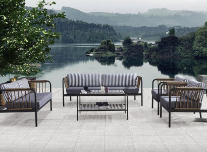 Sofa 3 2 Sitzer Luxus Dreisitzer Sessel Design Möbel Set 5 tlg. Grau Neu