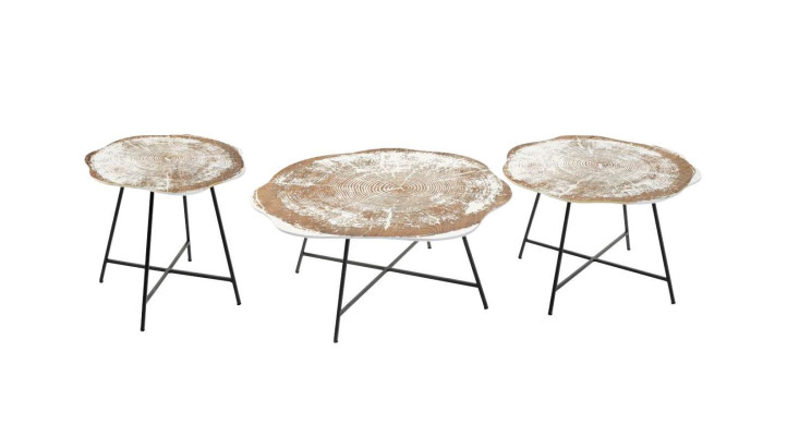 Design Couchtisch Beistelltisch Wohnzimmer Tisch Kaffeetisch Rund 