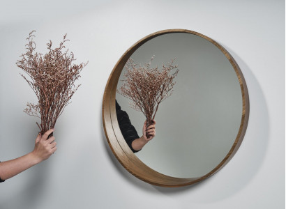 Spiegel Klassischer Holz Wandspiegel Spiegel Design Braun Wohnzimmer Neu