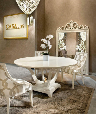 Runder Esstisch + 6 Stühle Gruppe Holz Tische Rund Risch Garnitur Neu xlmoebel®