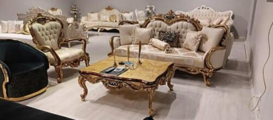 Klassische Wohnzimmer Sofa Polster Couch 3tlg. 3+1 + Couchtisch für Ihr Zuhause