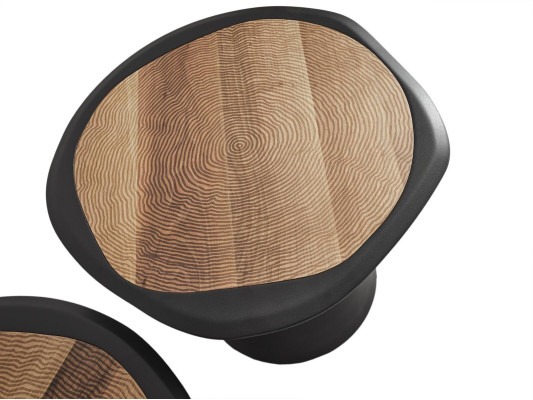 Designer Couchtisch Beistelltisch Wohnzimmer Schwarz Tisch Möbel Rund