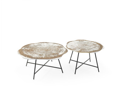 Couchtische 2er Set Couchtische Tische Designer Rund 2tlg Kaffeetische