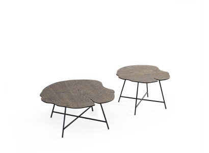 Set aus zwei luxuriösen Couchtischen für das Wohnzimmer im modernen Stil