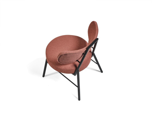 Luxuriöser moderner brauner Esszimmerstuhl im italienischen Design