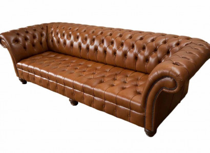 Sofa Wohnzimmer Chesterfield Couch Polster Sofas 4 Sitzer Leder xxl big