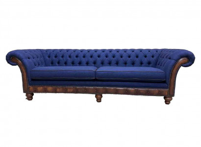 Modern Sofa Chesterfield 4 Sitzer Luxus Sofas Stoffsofa Wohnzimmer Couch Neu