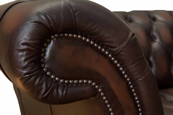 Ledersofa Sofa 4 Sitzer Couch Luxus Klassische Leder Chesterfield Sofas