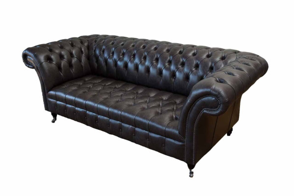 Chesterfield Design Luxus Polster Sofa Modern Couch Sitz Leder Lederosfa