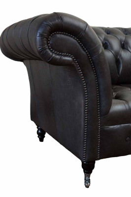 Chesterfield Design Luxus Polster Sofa Modern Couch Sitz Leder Lederosfa