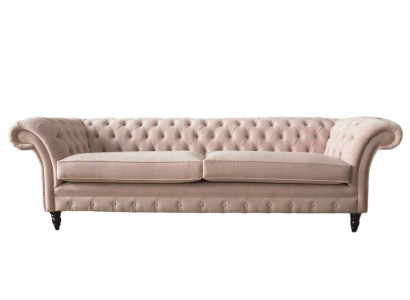 Rosa Viersitzer Polster Sofa 4er Sitz Möbel Big Sofas Couch 245cm Neu