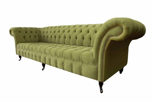 Chesterfield Grün Couch Sofa Polster 4 Sitzer Couchen Sitz Sofas Neu