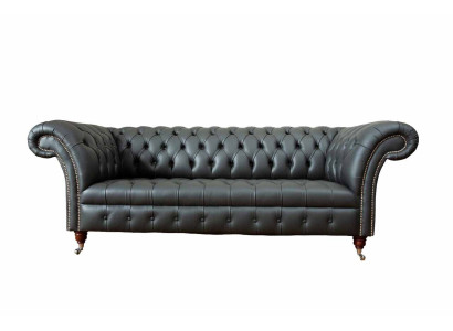 Chesterfield Design Luxus Polster Sofa Couch Sitz Leder Neu Sofa Neu