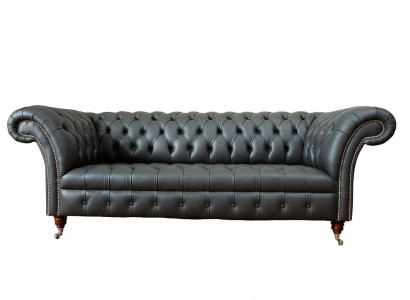 Chesterfield Design Luxus Polster Sofa Couch Sitz Leder Neu Sofa Neu