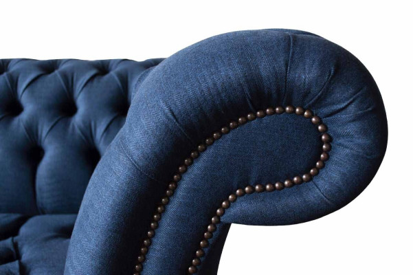 Dreisitzer Sofa Luxus Chesterfield 3 Sitzer Couches Blau Sofas Neu Couch