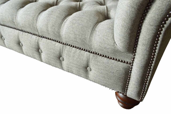 Dreisitzer Design Sofa 3 Sitzer Couchen Grau Polster Sofas Möbel Neu