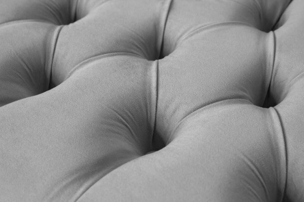 Chesterfield Textil Sofa Couch 3 Sitzer Polster Sitz Grau Sofas Big Neu