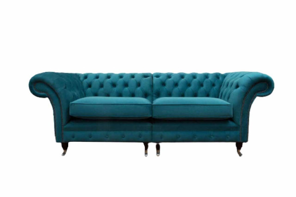 Design Sofa 3 Sitzer Couch Chsterfield Polster Sofas Wohnzimmer Design